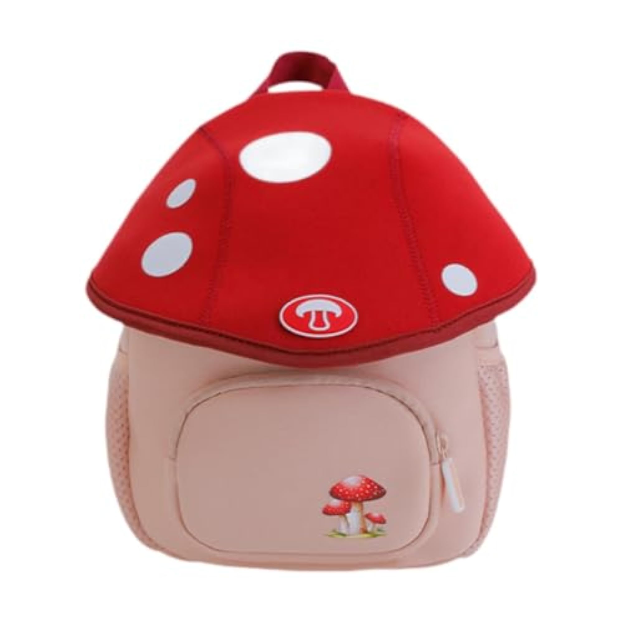 Kids Adorable Fashion Backpack with Zipper, Red
